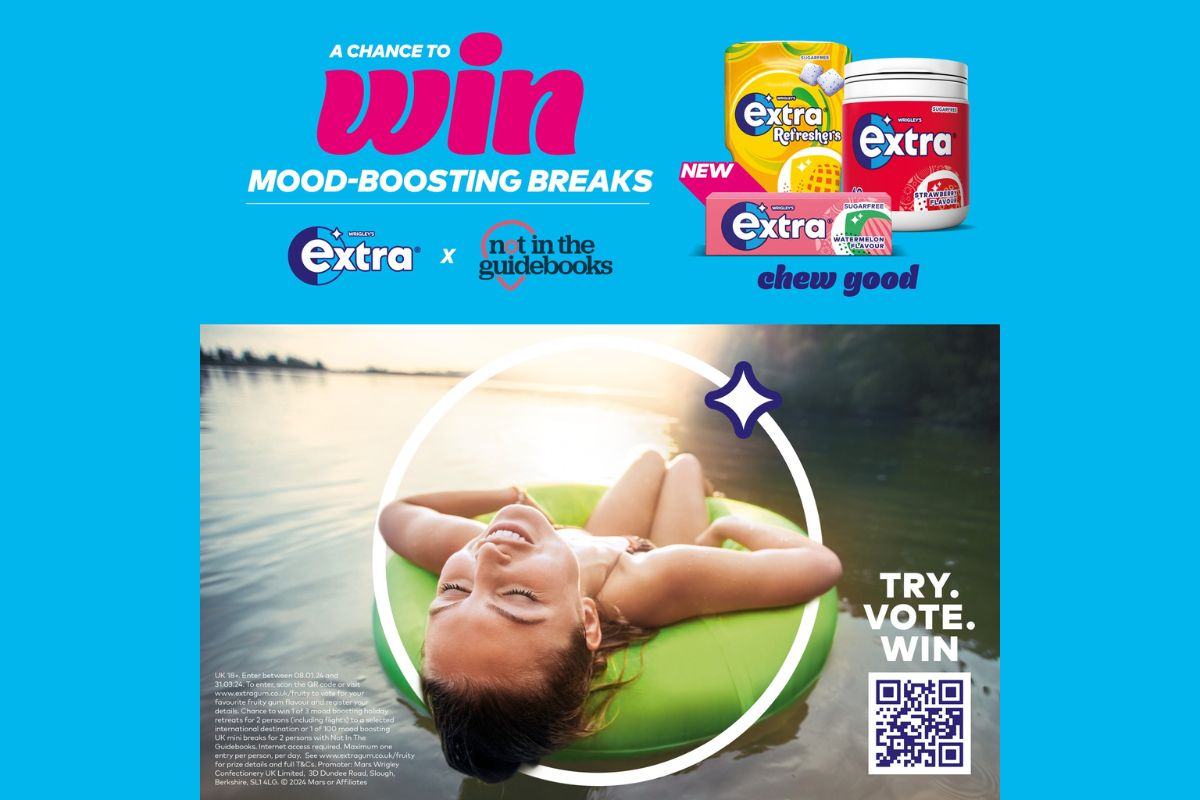 We recently worked for Wrigley Extra to create a campaign that offered ‘Mind Boosting Breaks’, working in partnership with Not In the Guidebooks.